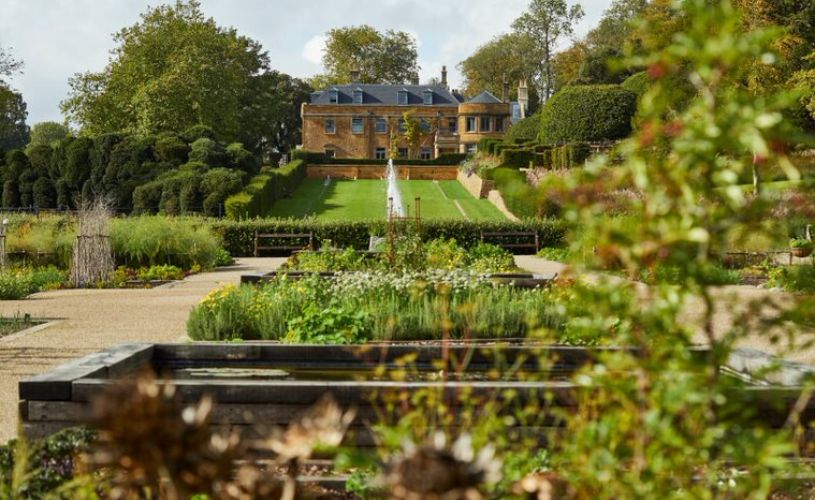 The Newt in Somerset Garden - Looking up to Hadspen House